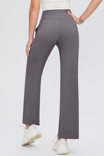 Essential Comfort Drawstring High Waist Pants with Pockets