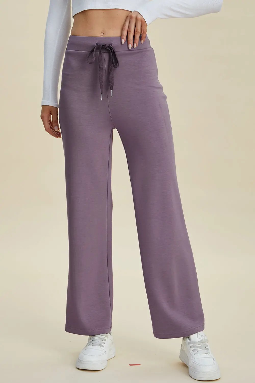 ShopBasicbae Wide Leg Scuba Pants - Love Salve