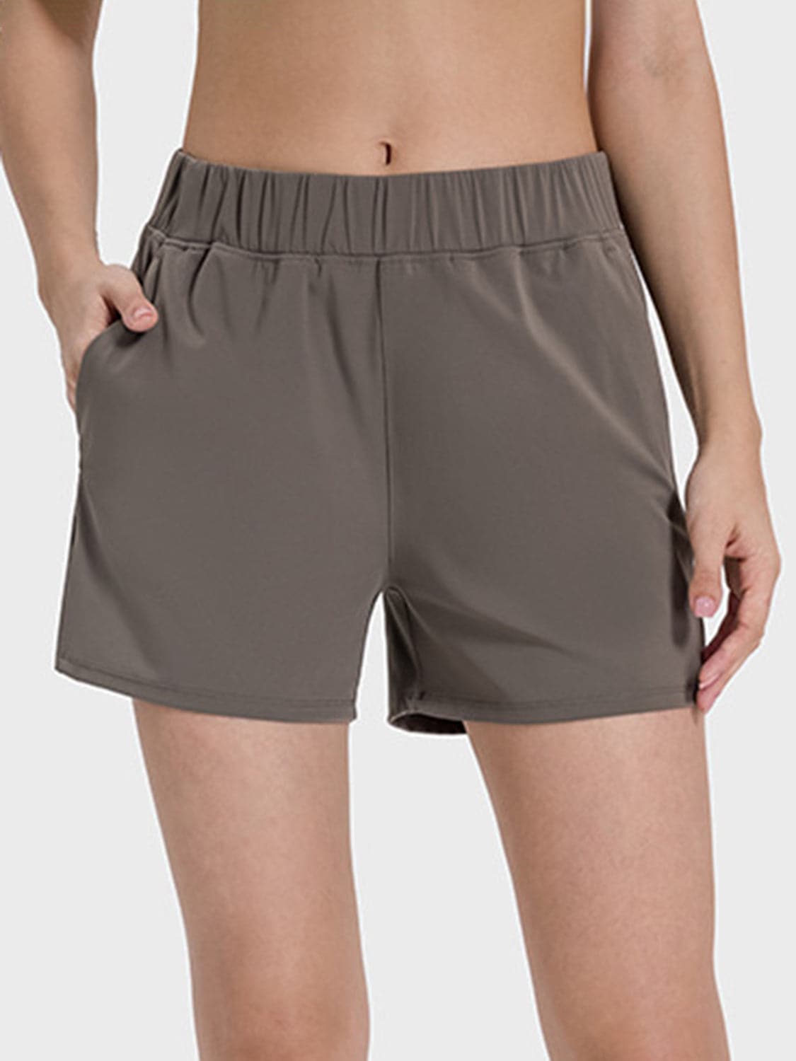 Elastic Waist Active Shorts.