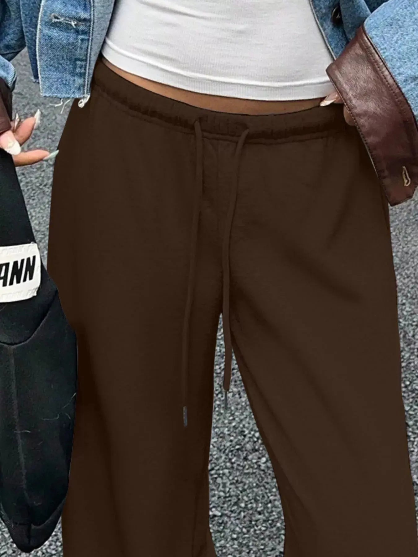Wide Leg Drawstring Sweatpants Simply Love