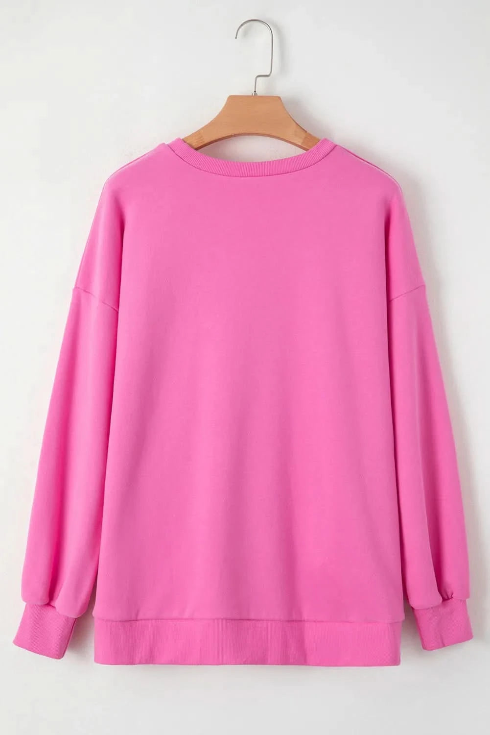 Chic high-low pocket sweatshirt with long sleeves