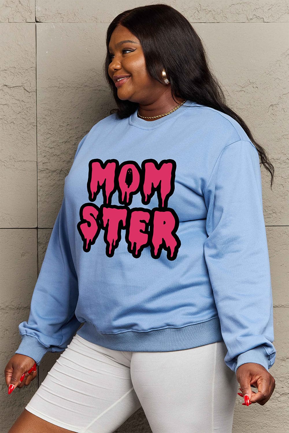 Mom's Love Graphic Sweatshirt in Full Size