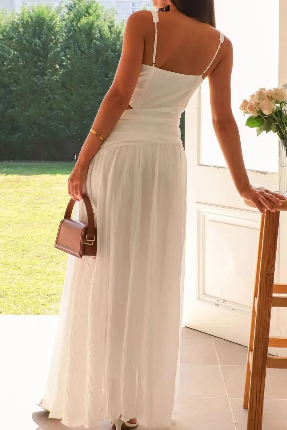 Sunset Whispers Cutout Maxi Dress Coco’s Tee Boutique