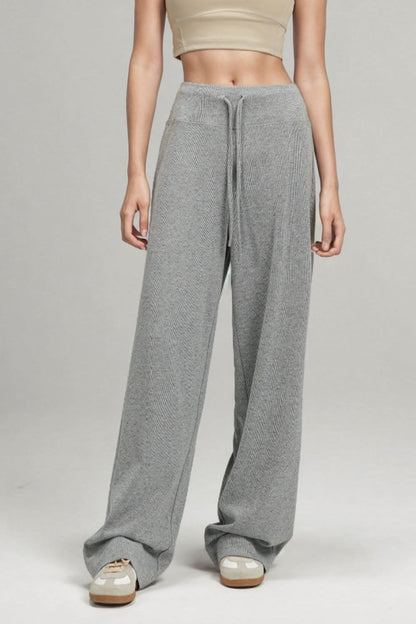 Essential Wide Leg Drawstring Trousers