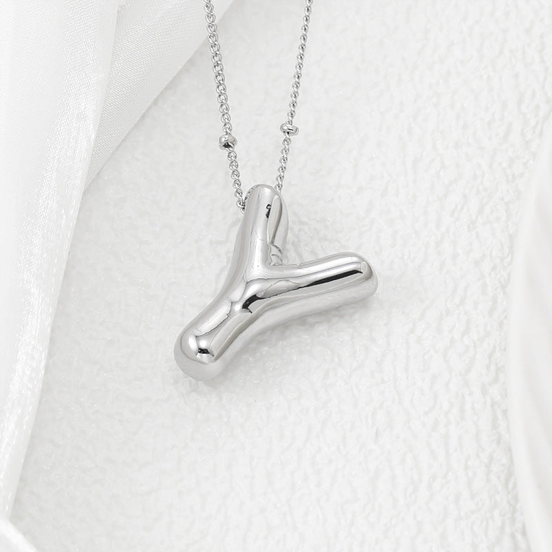 Bubble Letter Pendant Necklace – Pop Your Style! Coco’s Tee Boutique