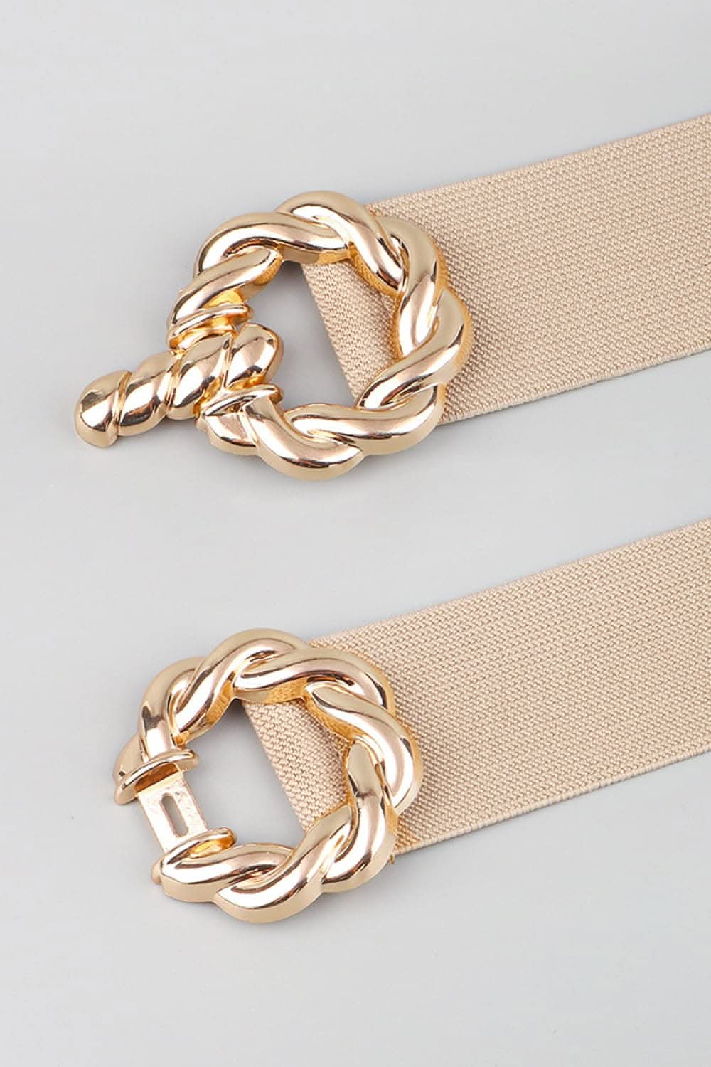 Elastic belt with zinc alloy buckle - Love Salve 