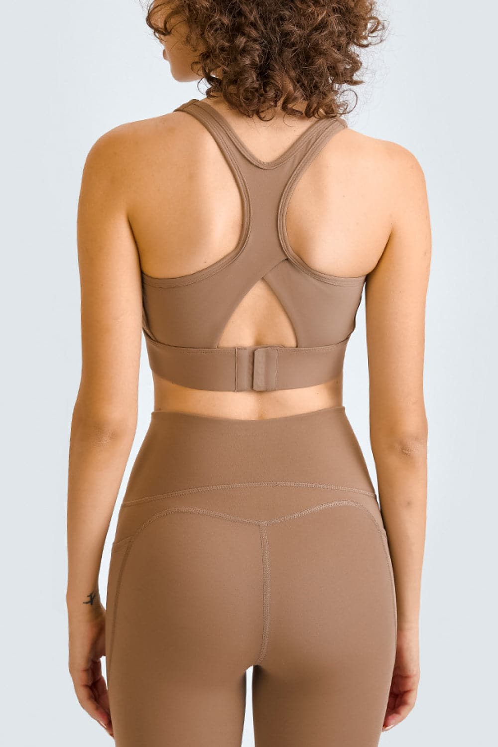 Cross Back Yoga Crop Top.