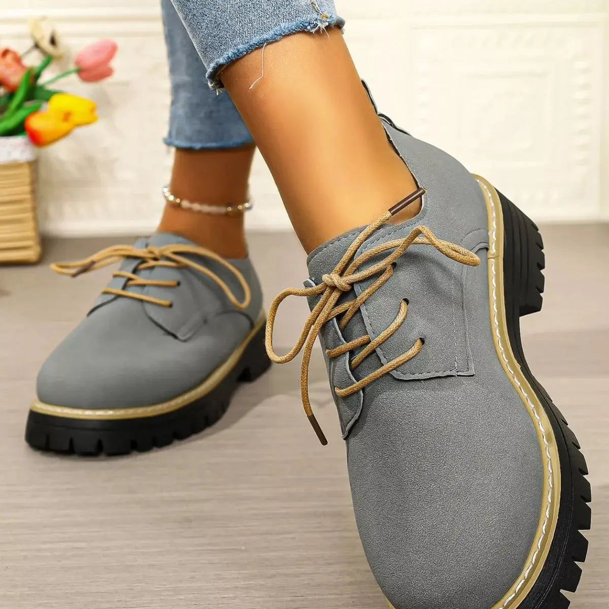 Lace-Up Platform Loafers Simply Love