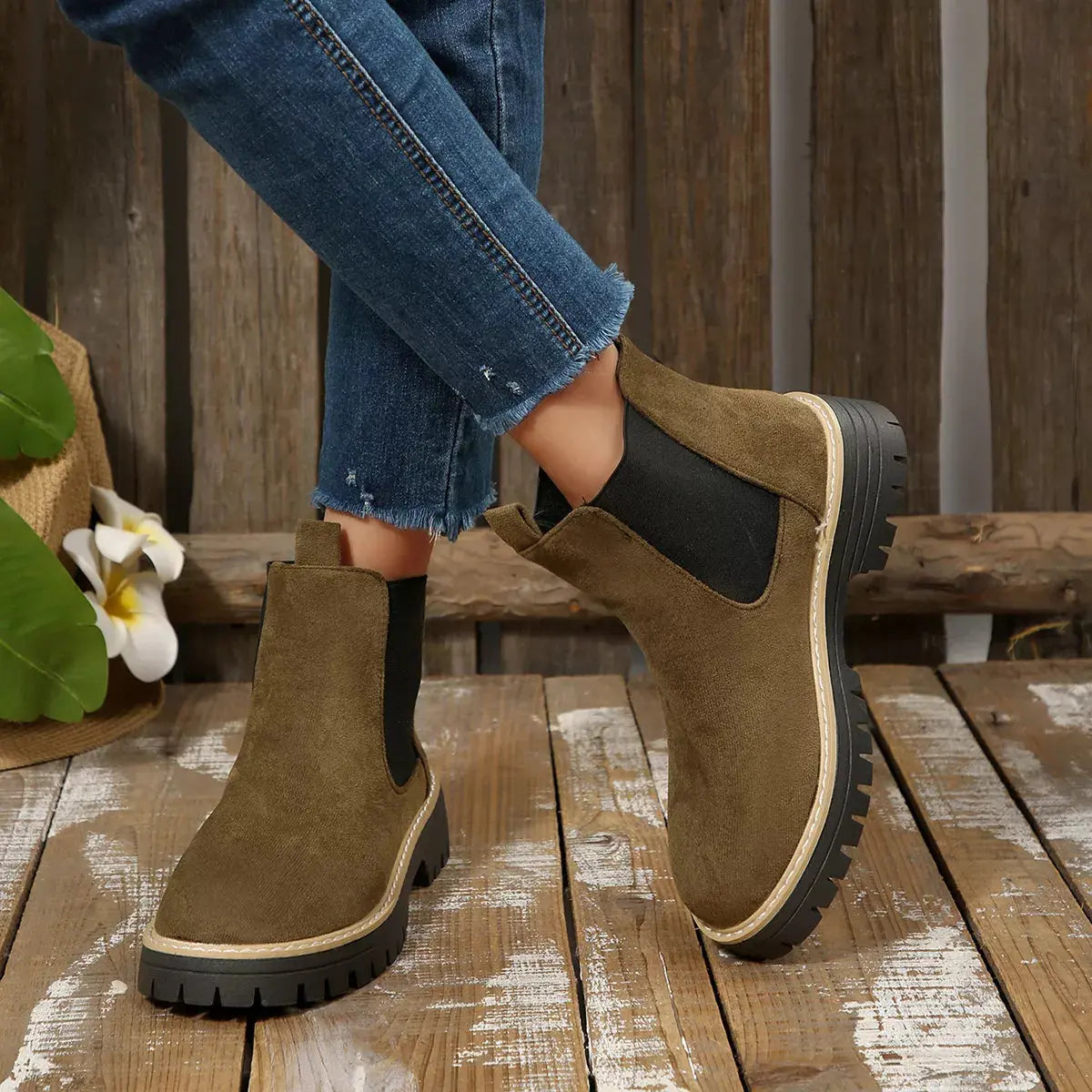 Round Toe Ankle Boots Simply Love