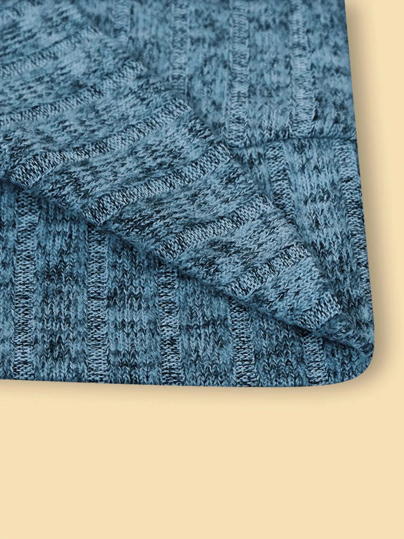 V-Neck Textured Knit Long Sleeve T-Shirt Simply Love