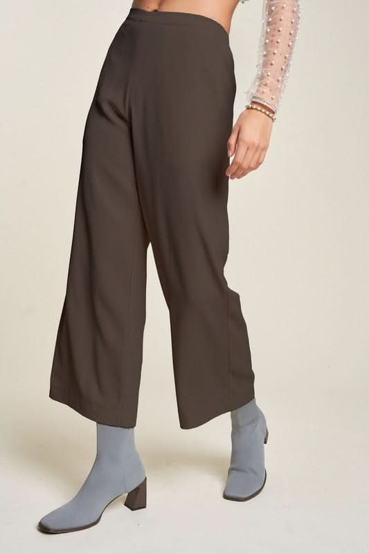 Davi & Dani Chic Wide Leg Trousers