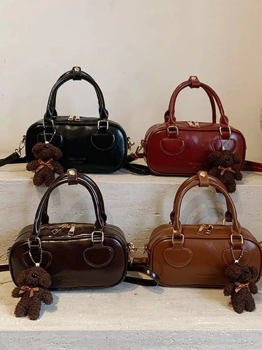 Vintage Style Crossbody Bag with Charm Simply Love