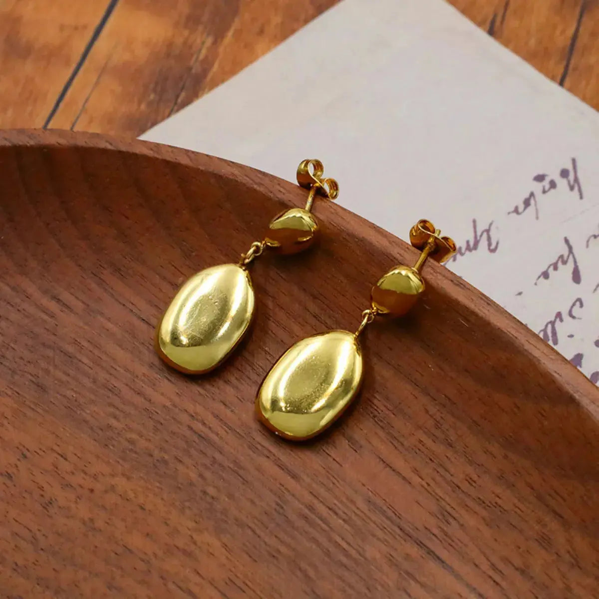 18K Gold-Plated Drop Earrings Simply Love