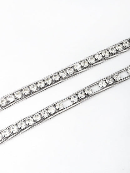 Rhinestone Metal Belt.