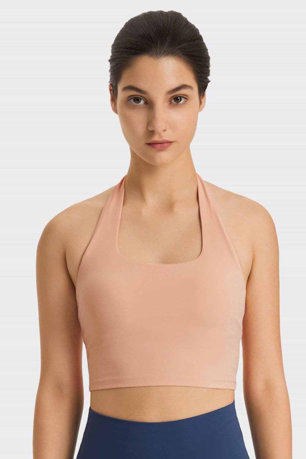 Breathable Halter Neck Sports Bra.