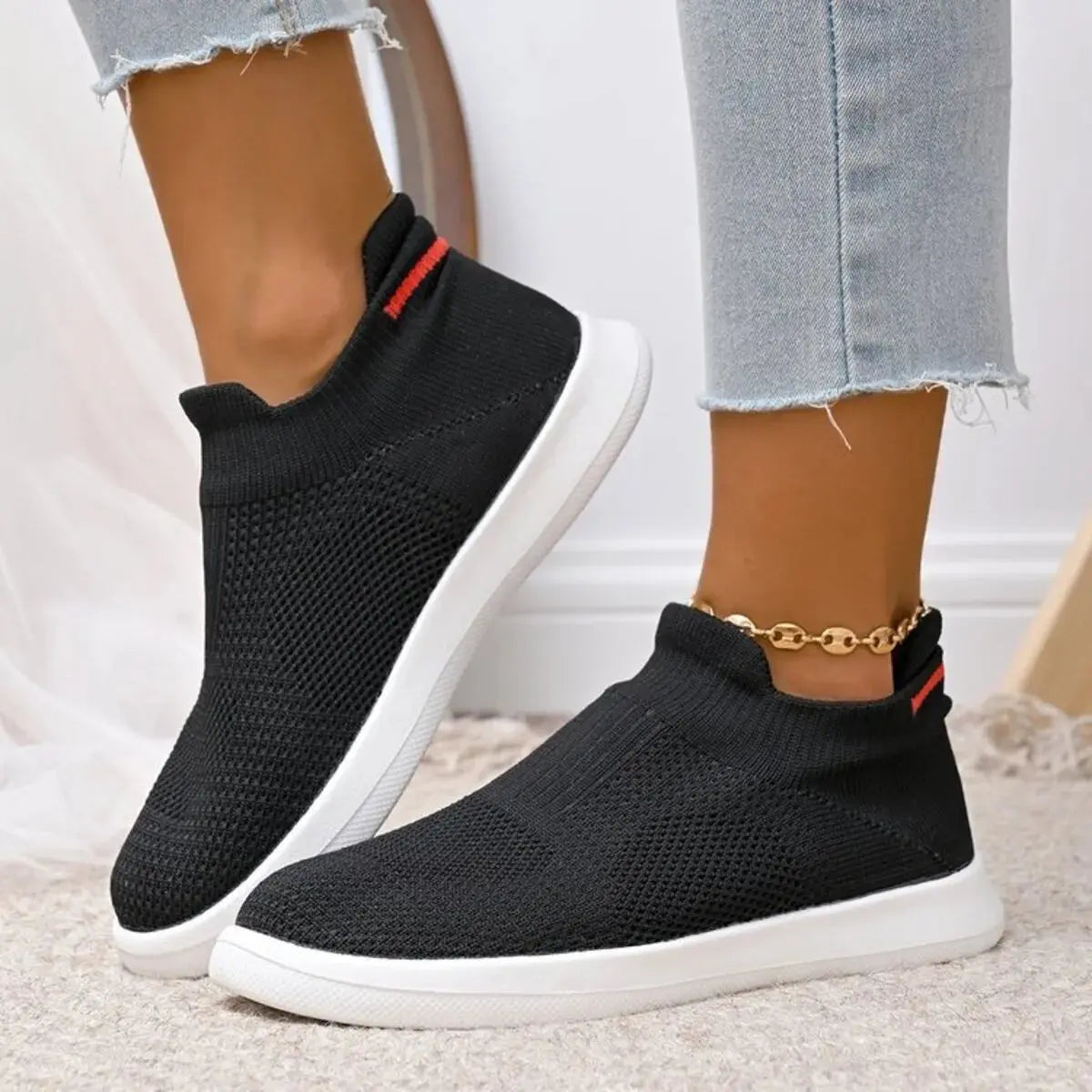 Breathable Knit Slip-Ons Simply Love