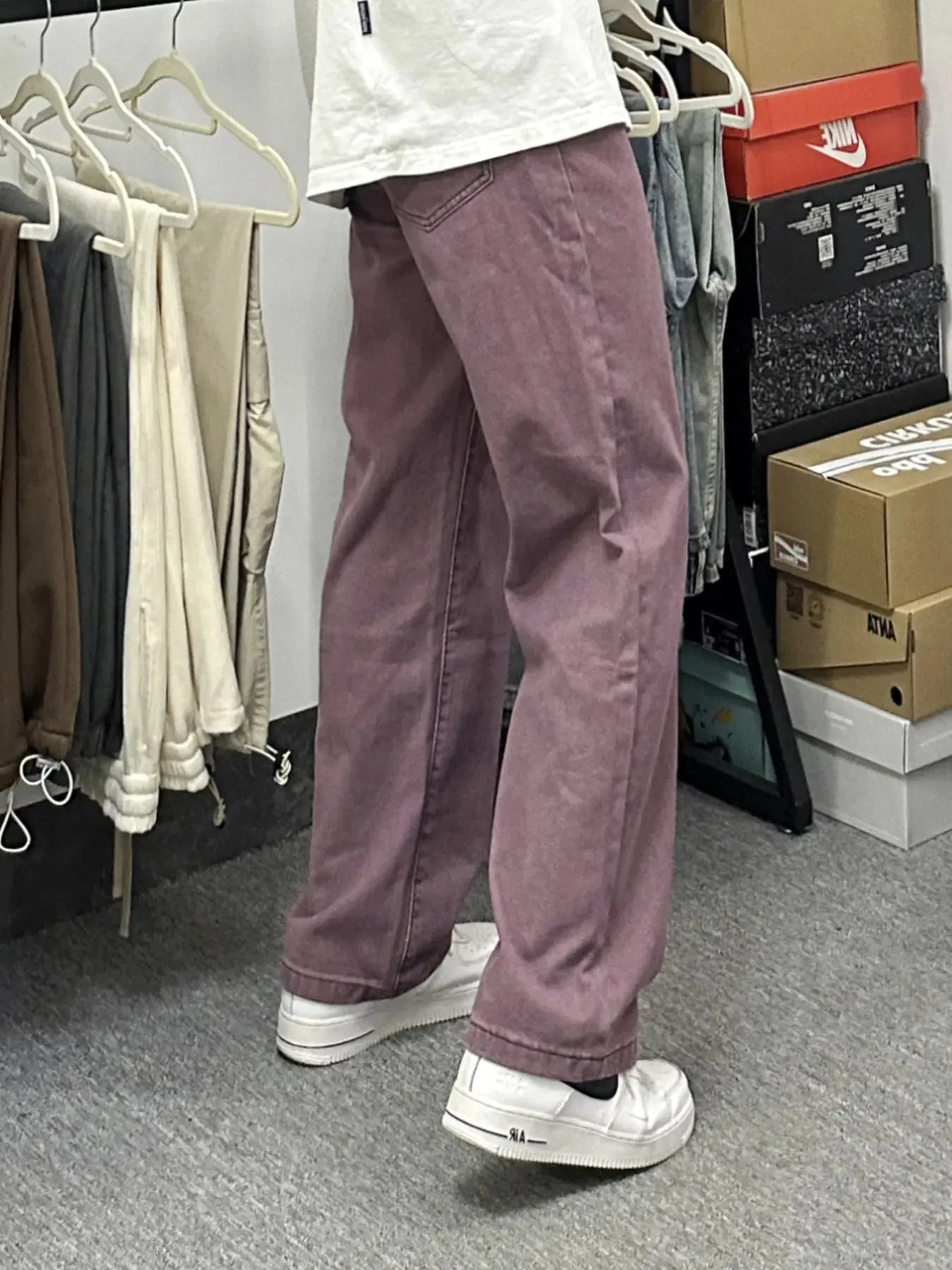 Men's Full Size Wash Loose Fit Jeans Plus Size Simply Love