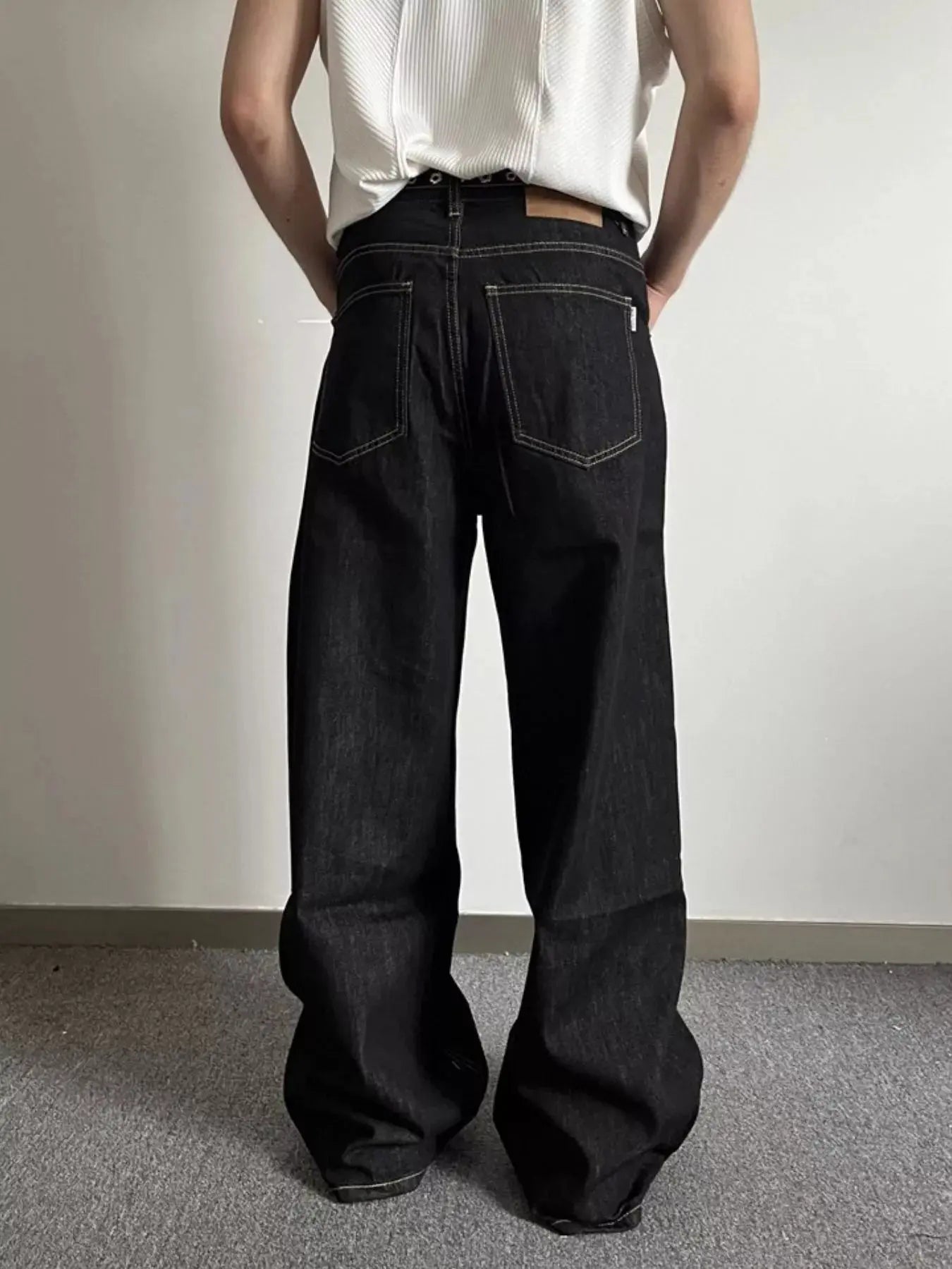 Men's Full Size Wide Leg Wash Jeans Plus Size Simply Love