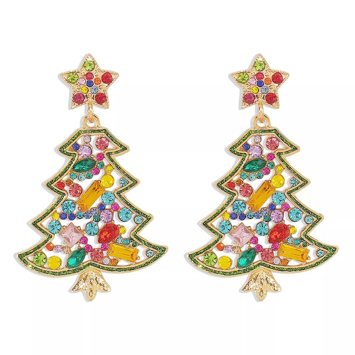 Christmas Tree Dangle Earrings Simply Love