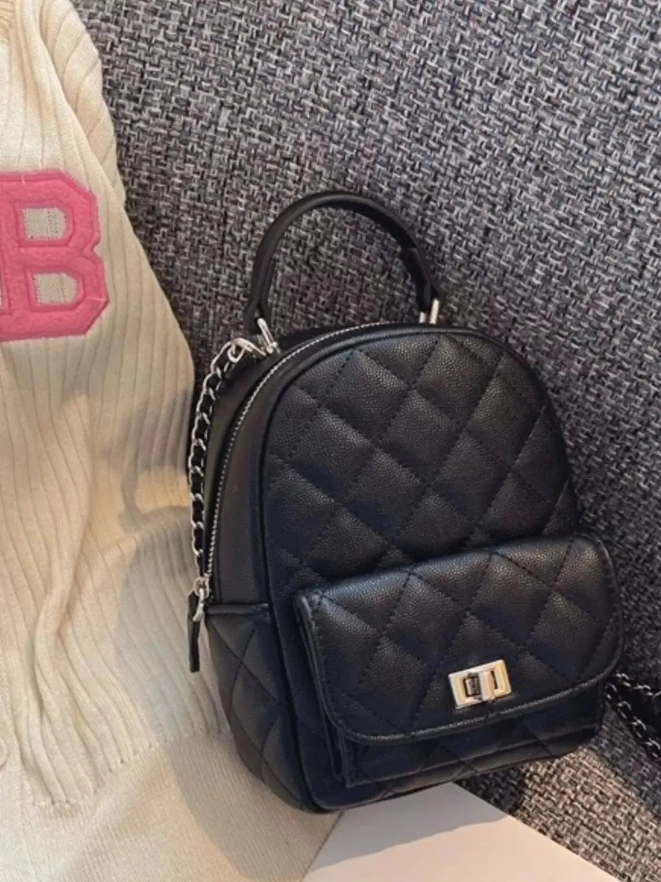 Quilted Mini Backpack Bag Simply Love