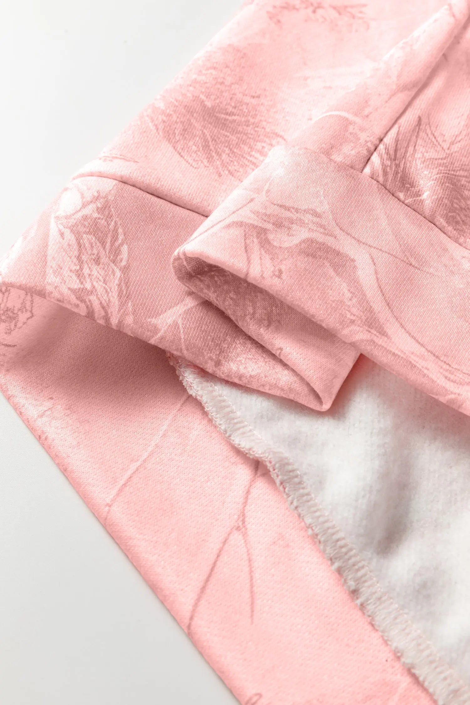 Light Pink Camouflage Woodland Print Oversized Sporty Hoodie For Women Dear-Lover Dropshipping