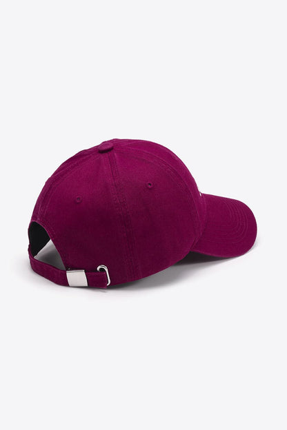 Embroidered Graphic Baseball Cap.