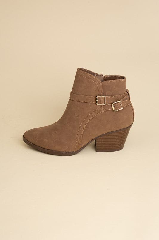 Nadine Ankle Buckle Boots.