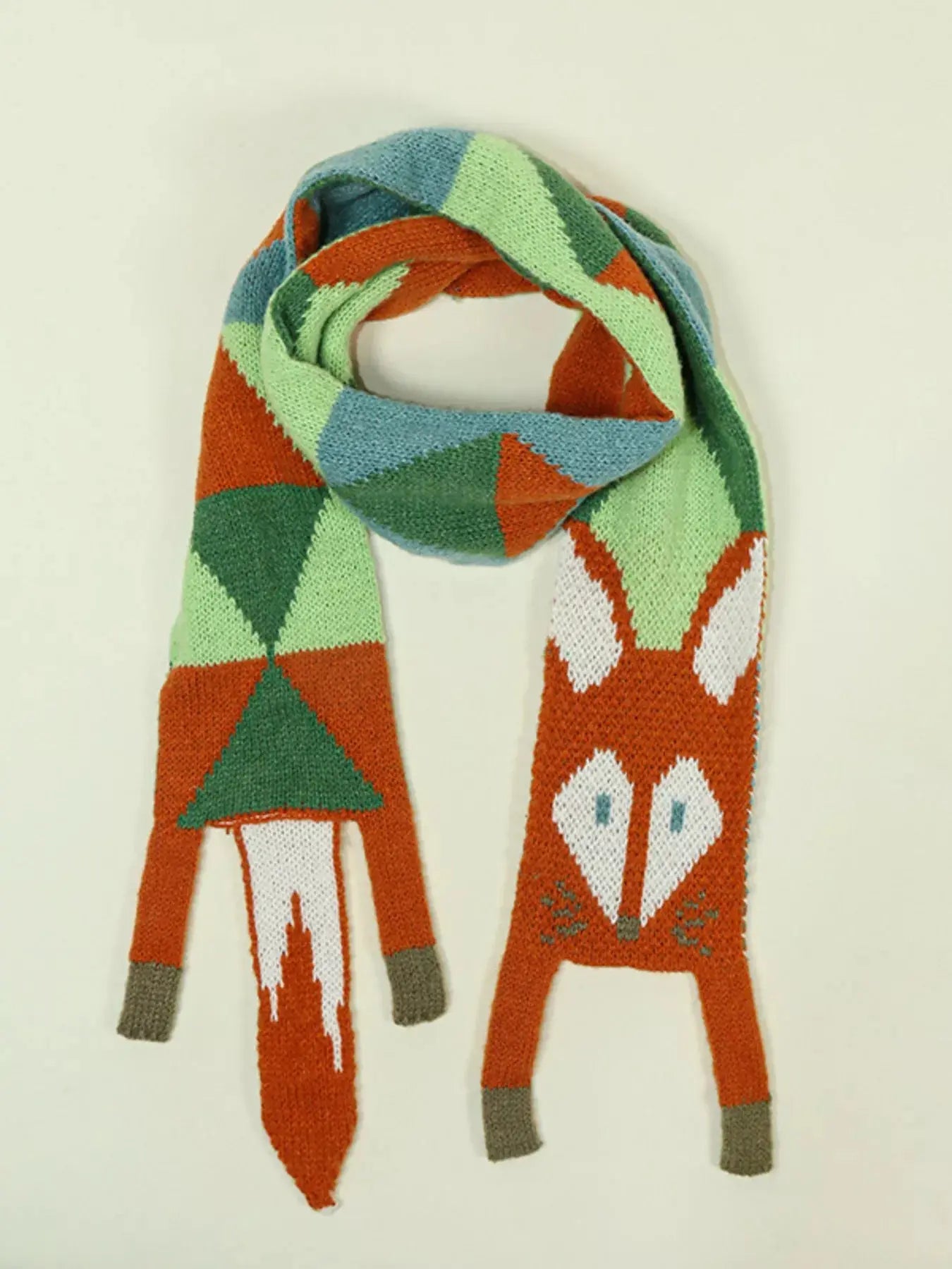 Knitted Fox Pattern Scarf Simply Love