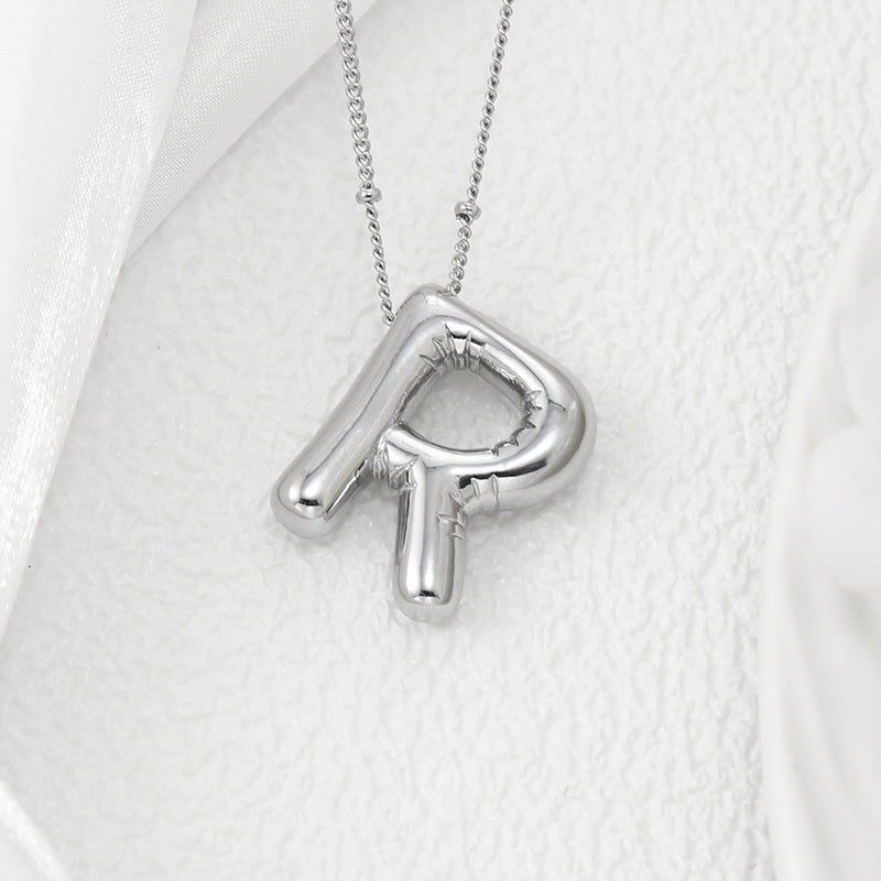 Bubble Letter Pendant Necklace – Pop Your Style! Coco’s Tee Boutique