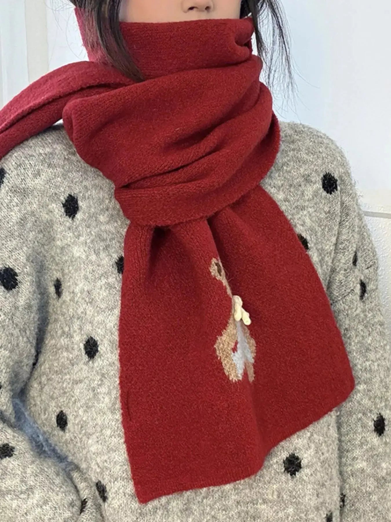 Bear Knitted Scarf Simply Love