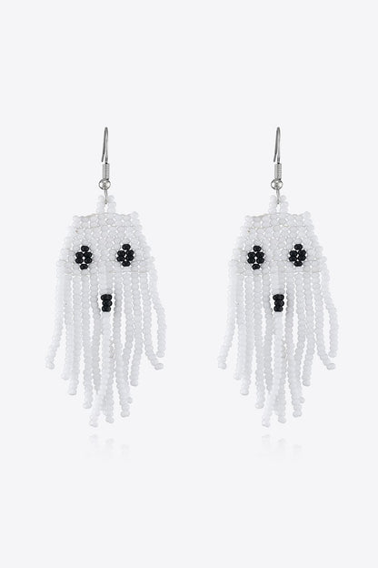 Stylish beaded drop earrings