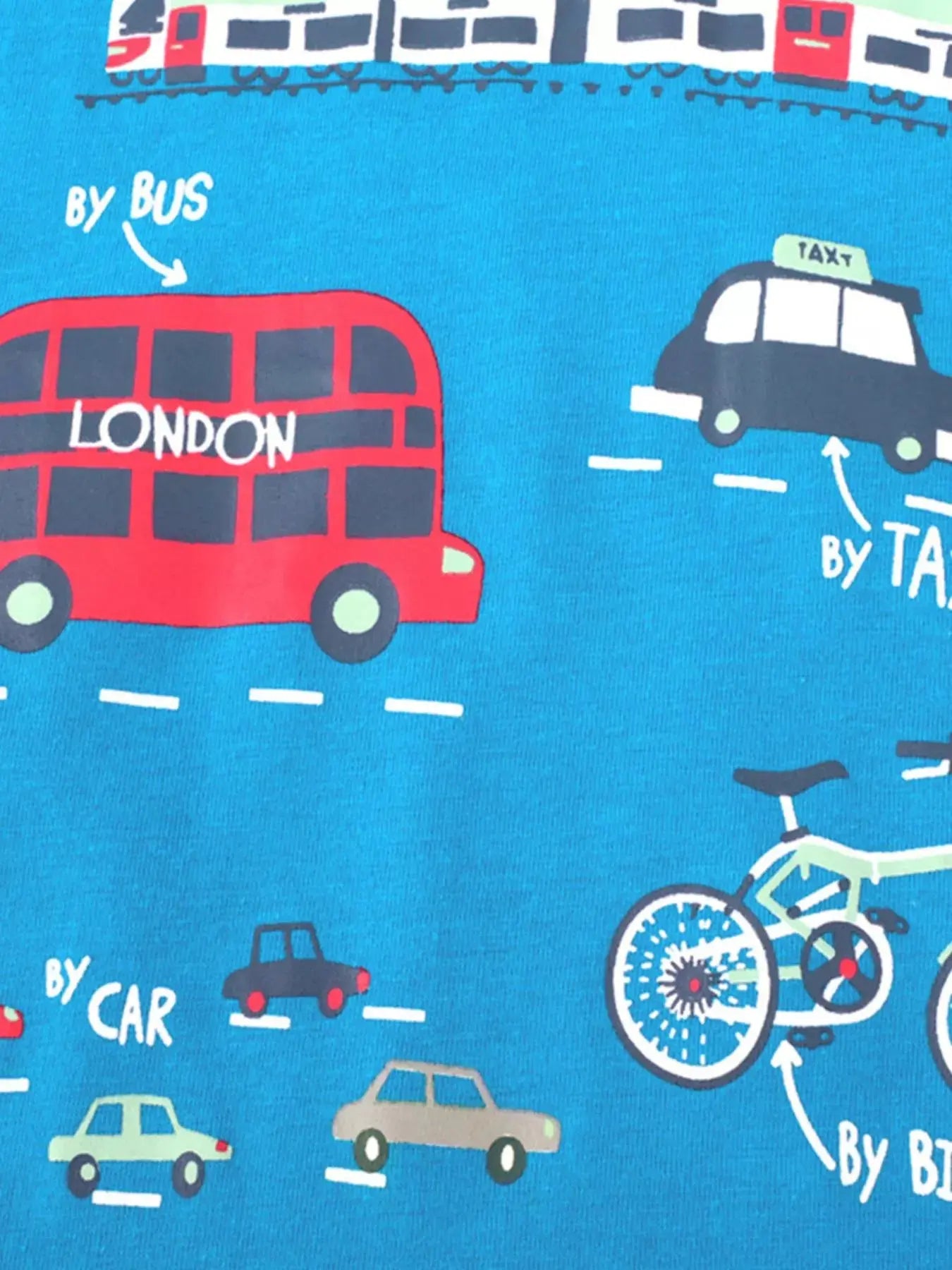 Children's London Travel Print Long Sleeve T-Shirt Simply Love