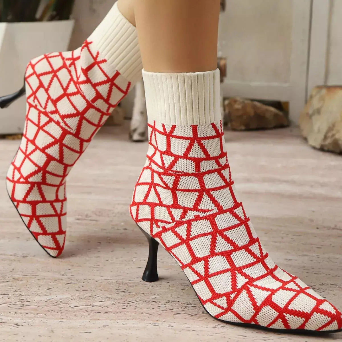Point Toe Flared Heel Boots Simply Love