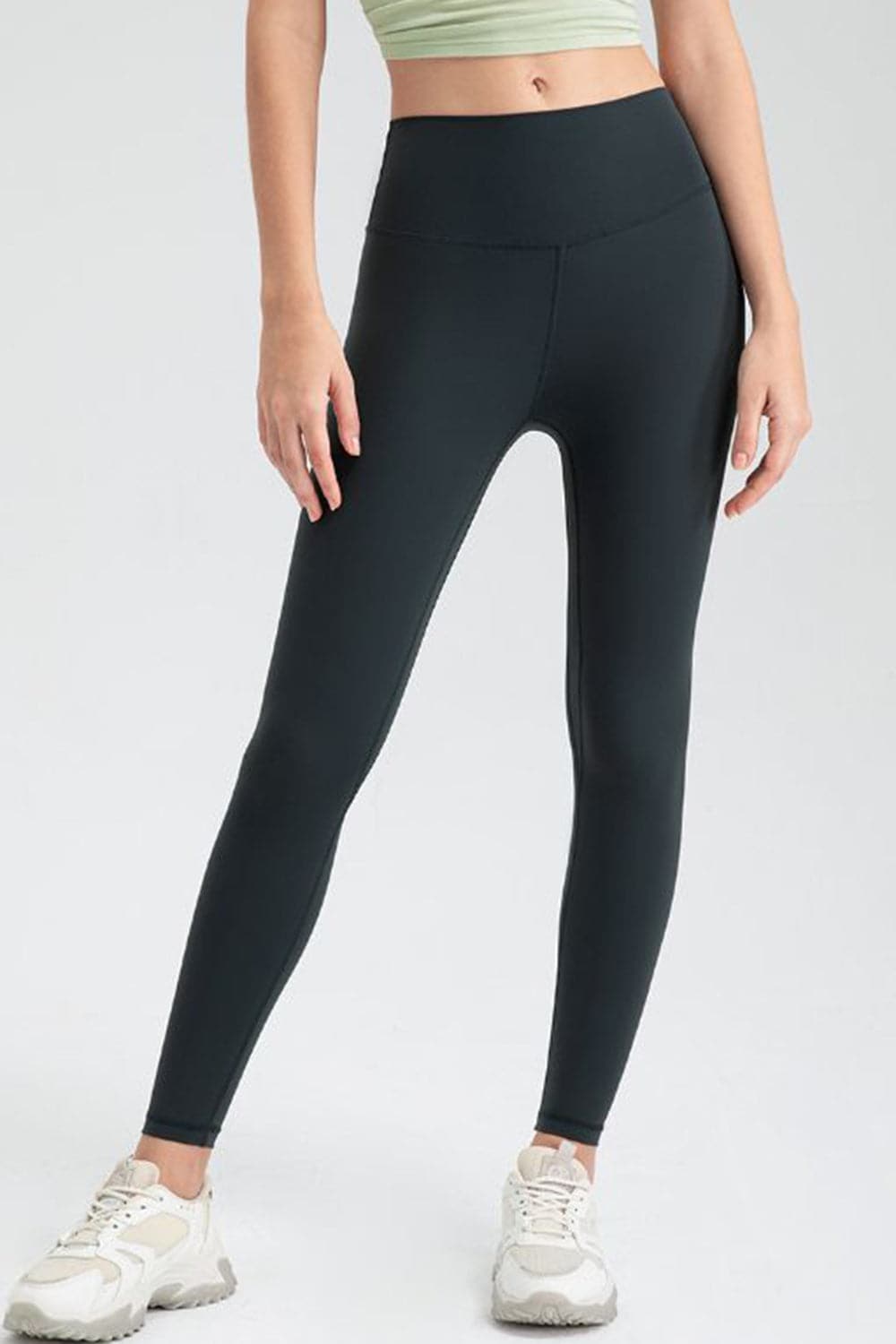 Wide Waistband Slim Fit Active Leggings.