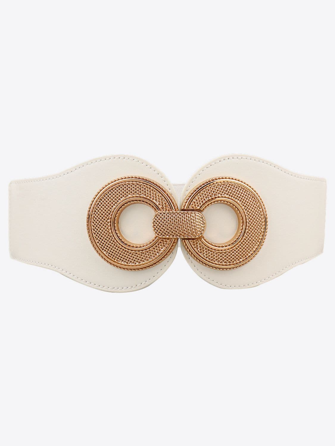 Alloy Buckle Elastic PU Belt.