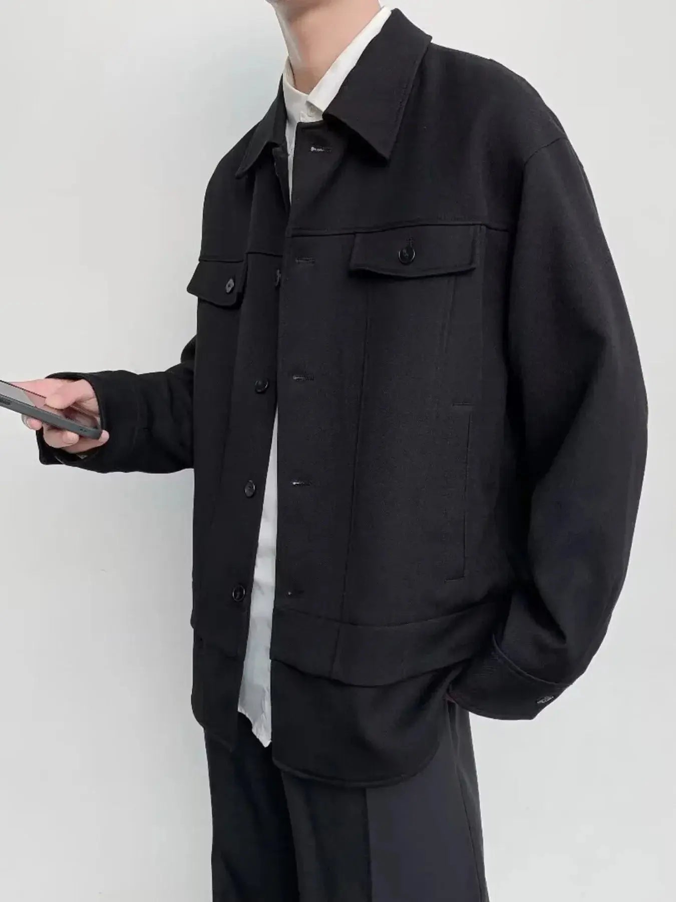 Men's Casual Button-Down Jacket Simply Love