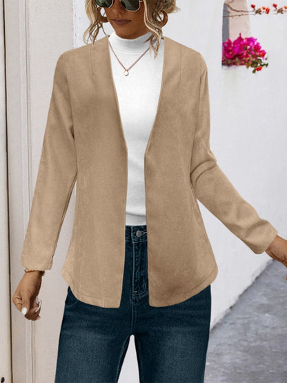 Soft long sleeve cardigan - cozy fit