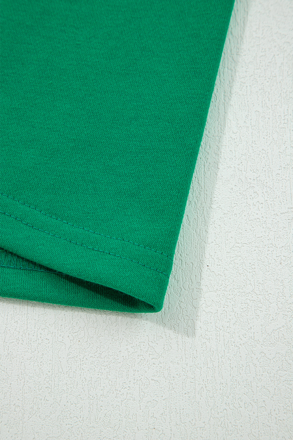 Dark Green Contrast Piping Crewneck Pullover Mini Skirt Set Dear-Lover Dropshipping