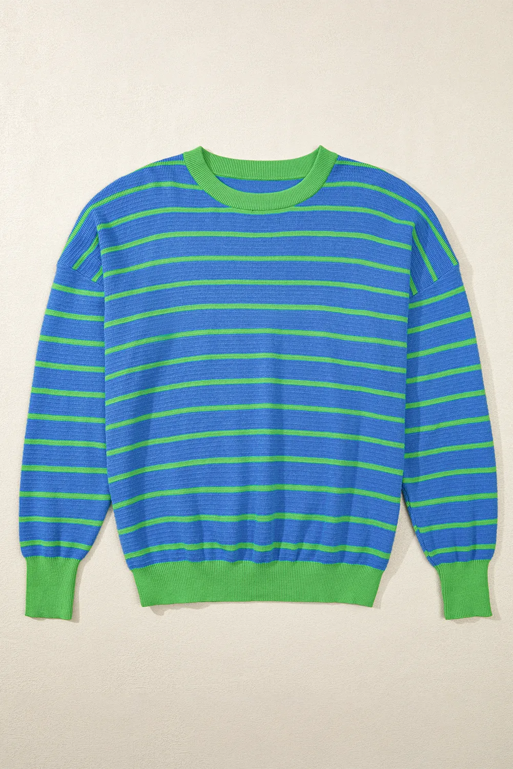 Classic striped crewneck sweater