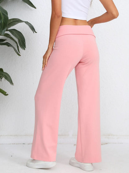 High-Waisted Wide Leg Trousers