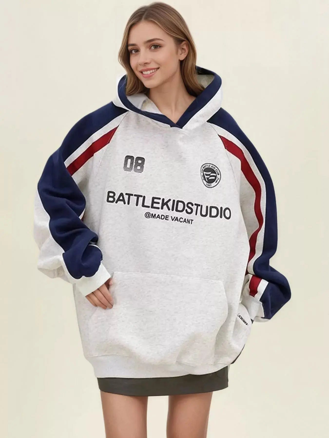 Oversized Raglan Sleeve Hoodie Simply Love
