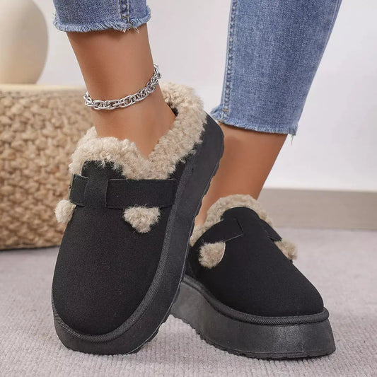 Round Toe Platform Slippers Simply Love
