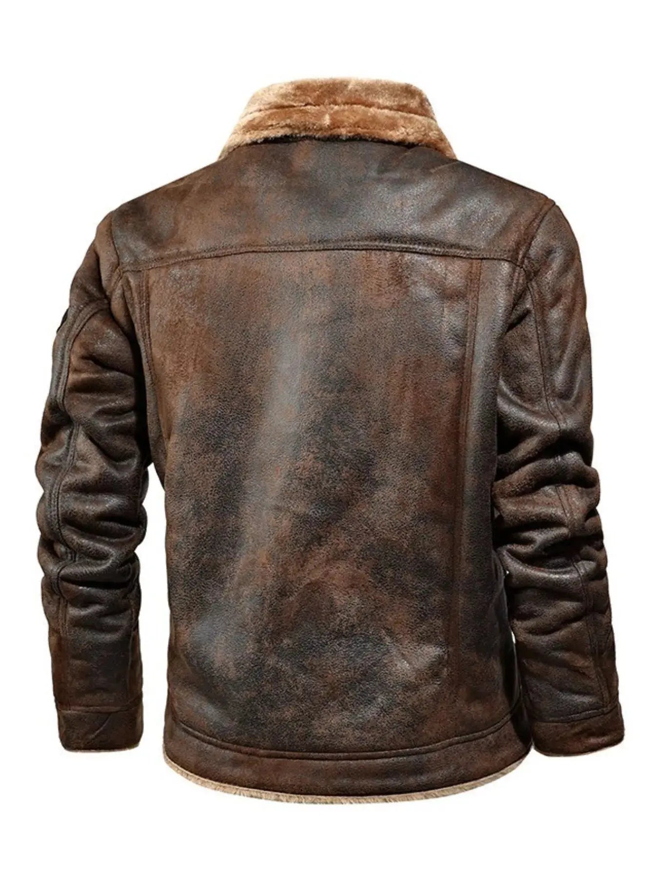 Men's Plus Size Shearling Lined Zip Up Jacket Simply Love