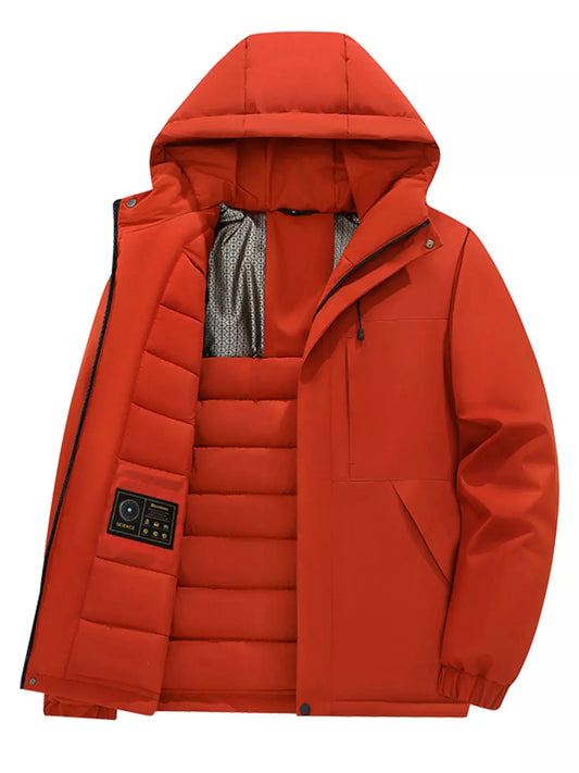 Men's Full Size Zip Up Hooded Winter Coat Plus Size Simply Love