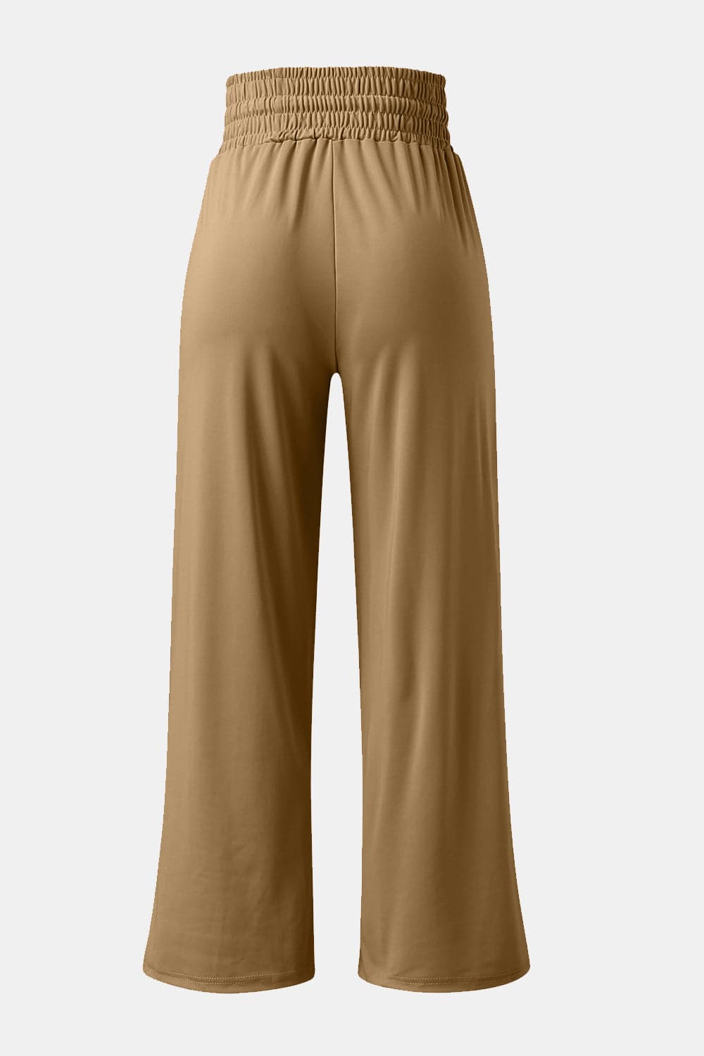 Full Size Drawstring High Waist Wide Leg Pants.