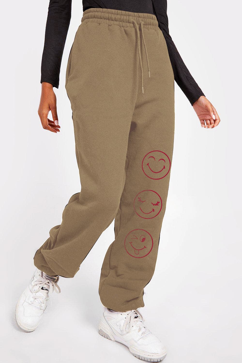 Simply Love Full Size Emoji Graphic Sweatpants.