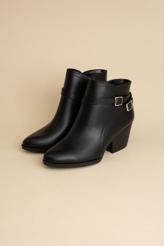 Nadine Ankle Buckle Boots.