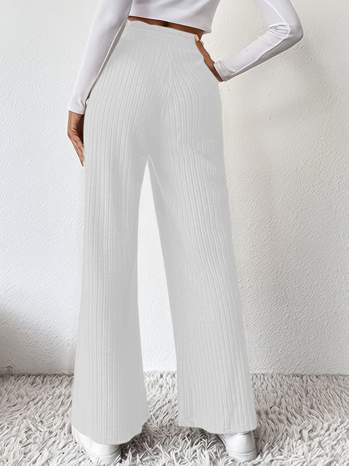 Ribbed High Waist Pants.