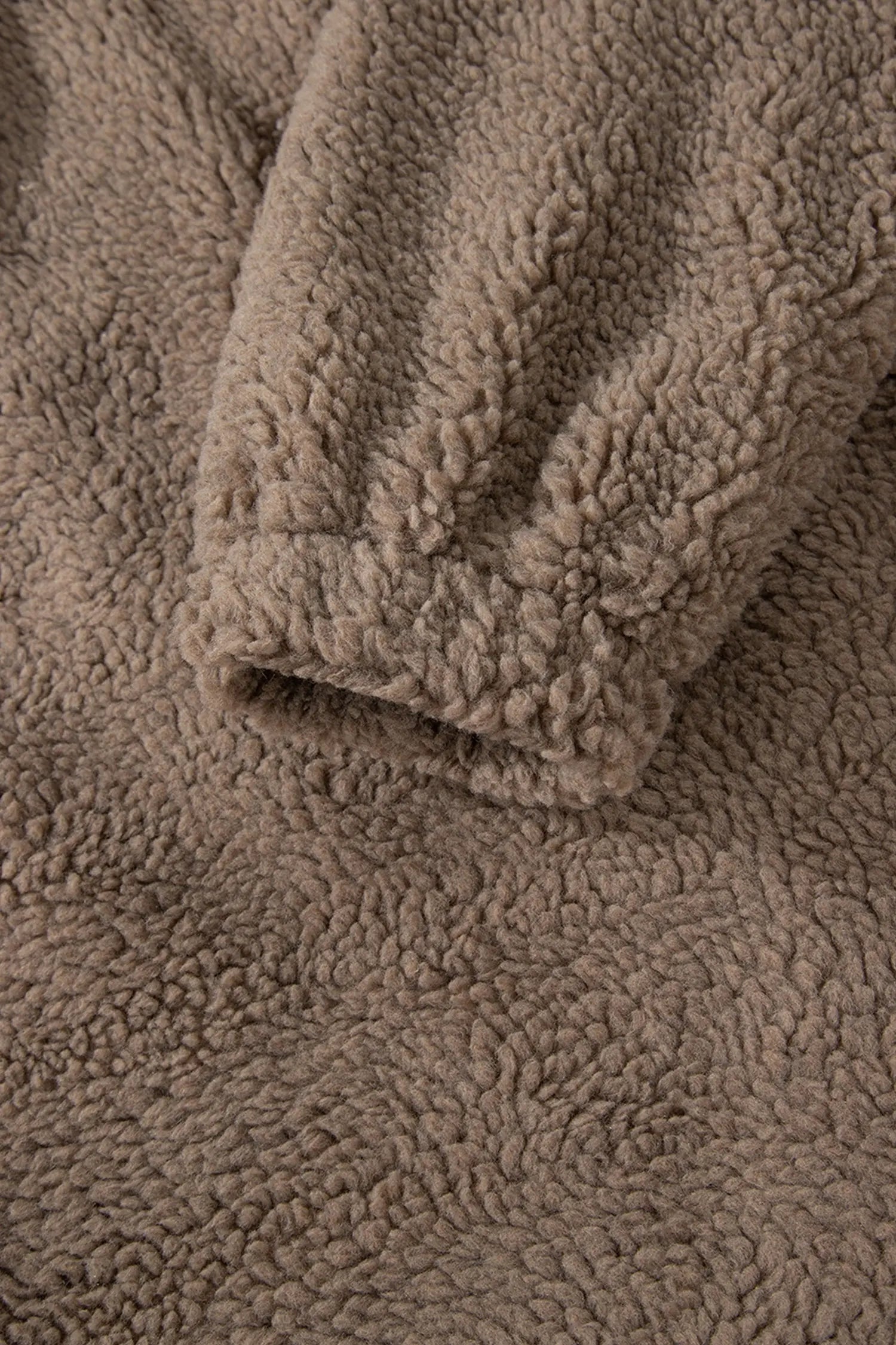 Dear-Lover Brown Leopard Sherpa Jacket Women's Winter Warm Plush-Lined Button Up Dear-Lover Dropshipping