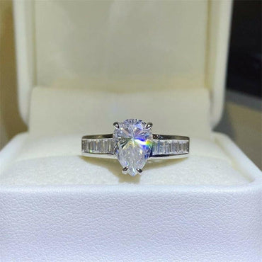 3 Carat Moissanite 925 Sterling Silver Ring - Love Salve